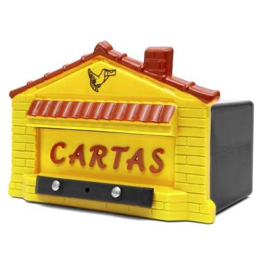 Imagem de Caixa Casinha Amarela Grade Ou Embutir Reforçada - Jlk Plasticos