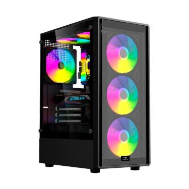 Imagem de Gabinete Gamer C3Tech MT-G140BK - M-ATX - Até 8 Fans - Preto