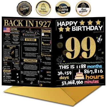 Imagem de Cartão de Aniversário Joycard 99º com Envelope 20x25 cm