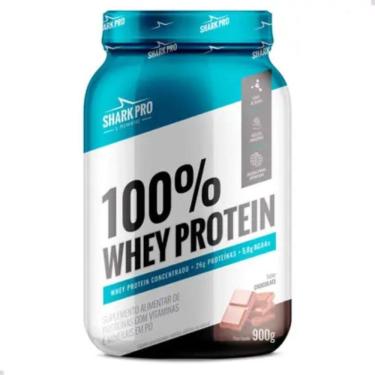 Imagem de 100% Whey Protein Pote 900g Chocolate - Sharkpro Suplementos