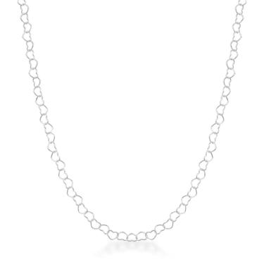 Imagem de Colar feminino choker com Corações vazados 45cm