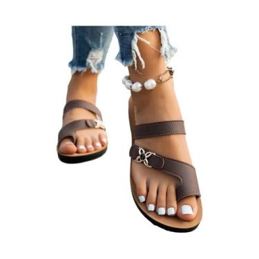 Imagem de Sandálias De Praia Femininas Confortáveis E Versáteis Para Uso Interno