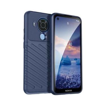 Imagem de Capa luxuosa de silicone à prova de choque para Nokia 5.4 - NONE, Azul