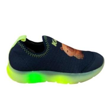 Imagem de Tênis Kidy Flex Light Luzes Capivara Azul Marinho Infantil-Unissex