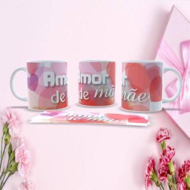 Imagem de Caneca de Porcelana 325ML Mães Estampa 44 para Dia das Mães Design Tem