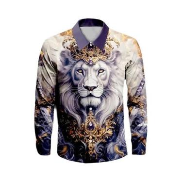 Imagem de Camisa Masculina De Manga Longa Casual Elegante Com Lapela E Botões Pa