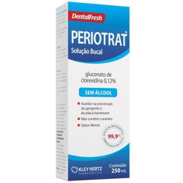 Imagem de Enxaguante Bucal Periotrat Menta com Álcool 250ml - Eficácia de 99,6% 