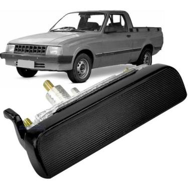 Imagem de Maçaneta Externa Tampa Caçamba Traseira - Chevy 500 Preta - SHALOMCAR