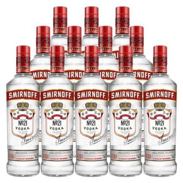 Imagem de Vodka Destilada Smirnoff Garrafa 600ml 12 Unidades