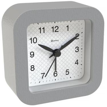 Imagem de Despertador Quartz Herweg Ref: 2655-024 Cinza Quadrado