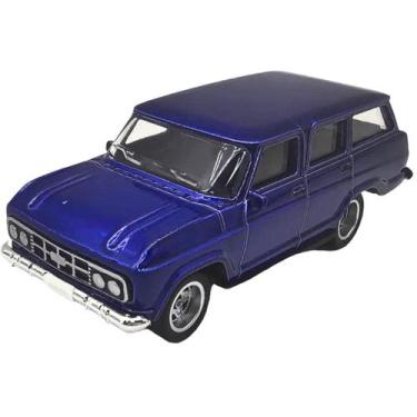 Imagem de Miniatura 1968 Chevrolet Veraneio Cks 1:64 Pneus De Borracha Cor:Azul 