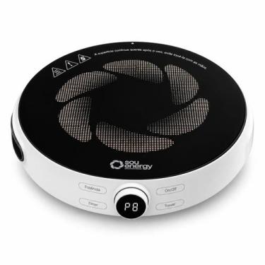 Imagem de Cooktop de Indução Portátil Bivolt 1 Boca 2000W com Painel Touch Timer
