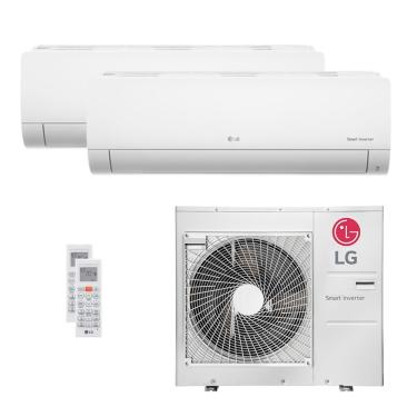 Imagem de Ar Condicionado Multi Split Inverter LG 30.000 BTUs (1x Evap HW 11.900 + 1x Evap HW 22.500) Quente/Frio 220V