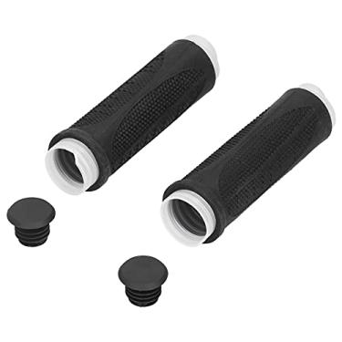 Imagem de Capa para maçaneta de bicicleta, cabo preto resistente à abrasão para maçaneta de bicicleta, confortável, antiderrapante macio para 22,2 mm / 0,9 pol.