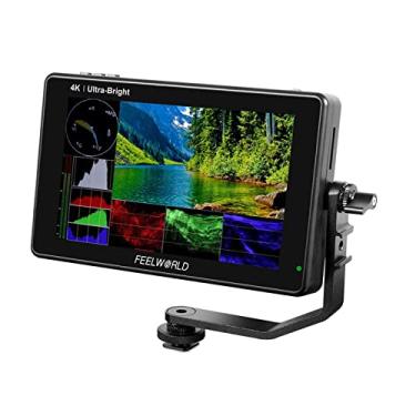 Imagem de FEELWORLD LUT7 Pro 7" monitor de campo de câmera ultra brilhante 2200nit 19201200 4K HDMI IPS painel 3D LUT tela sensível ao toque HDR com forma de onda F970 kit de alimentação externa e instalação