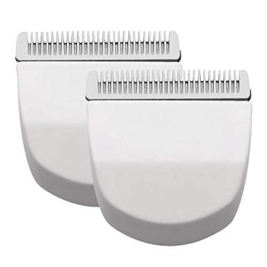 Imagem de 2PCS White Peanut Clipper/Trimmer Snap On Replacement Blades 2068-300-Fits Compatible with Professional Wahl Peanut Clipper