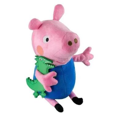 Papai Pig Pelúcia Desenho Peppa Pig, Tam 30cm - Envio Rápido