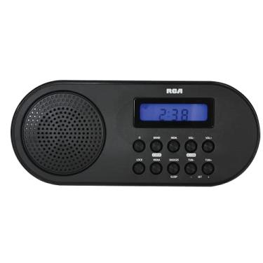 Imagem de RCA Rádio de alerta meteorológico de emergência NOAA com rádio AM/FM/faixa meteorológica, relógio digital e alarme – Alimentado por CA ou bateria (RCWR7)