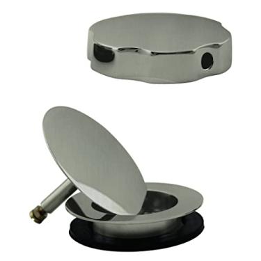 Imagem de Westbrass Acabamento estilo europeu para resíduos de banheiro com acionamento por cabo, níquel acetinado, D50TE-07