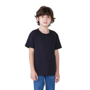Imagem de Camiseta Básica Infantil Menino Modelagem Tradicional Hering Kids