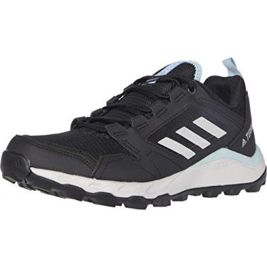 Imagem de adidas Tênis feminino Terrex Agravic TR Trail Running para caminhada, Preto/cinza/cinza., 6