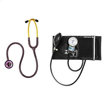 Imagem de Estetoscópio Bic Marrom Chocolate + Esfigmomanômetro P.a Med