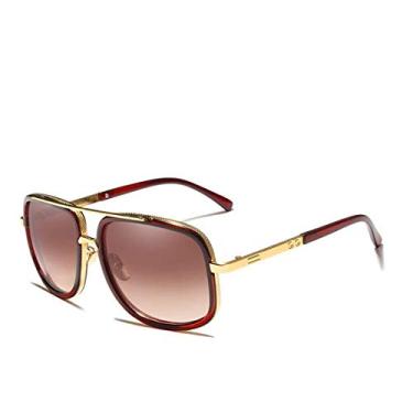 Imagem de Óculos de Sol Classicos Aviador Militar Kingseven Polarizados (Marrom)