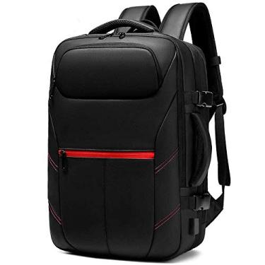 Imagem de Mochila durável dobrável Mochila durável impermeável para trekking, mochila leve 30L para caminhada, mochila diurna para camping, viagem, ciclismo, esportes ao ar livre, unissex ao ar livre, preta