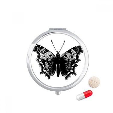 Imagem de Caixa de armazenamento de medicamentos com espécime borboleta preta