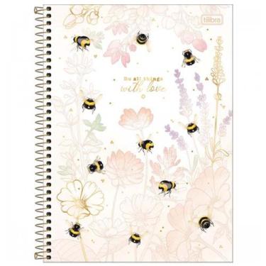 Imagem de Caderno Universitário Honey Bee 1 Matéria C/80 Folhas Tilibra