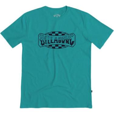 Imagem de Camiseta Billabong Theme Arch Wt23 Masculina Petróleo
