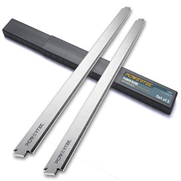 Imagem de POWERTEC Lâminas de plaina 12807 33 cm HSS de substituição para Ridgid AC8630 TP1300 TP1301 TP1302 – Conjunto de 2