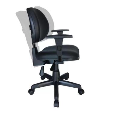 Imagem de Cadeira Executiva Back System Lisa com Braços reguláveis Cor Preta