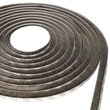 Imagem de Fita Veda Fresta Escova Vedação Janela Porta 10mm x 7mm - 15 Metros ®Youtek