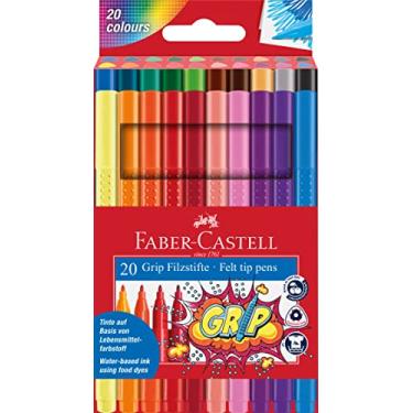 Imagem de Faber-Castell Grip Color Markers - 20 Washable Fineline Markers
