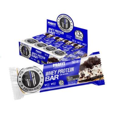 Imagem de Whey Protein Bar Caixa C/12 Cookies And Cream Profit - Profit Laborató