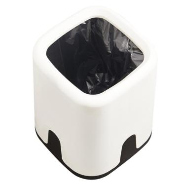 Imagem de LABRIMP Lixeira Dupla Composteira Lixeira Para Cozinha Cesta De Lixeira Para Banheiro Balde De Quadrado Baldes De Lixo Sem Tampa Branco Sem Cobertura Cesto De Lixo Escritório Plástico