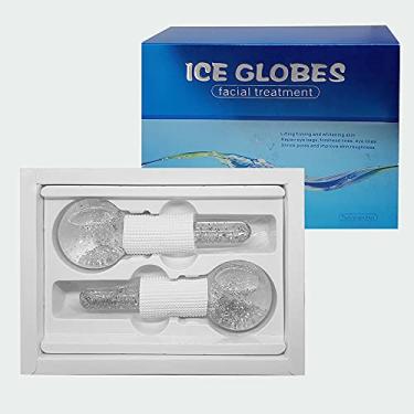 Imagem de Massageador Facial Ice Globes Tratamento Relaxamento Branco