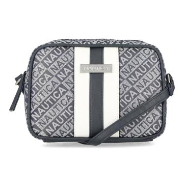Imagem de Nautica Bolsa tiracolo ajustável para câmera Nautica Candid feminina, Índigo (Lakeside Jacquard), One Size