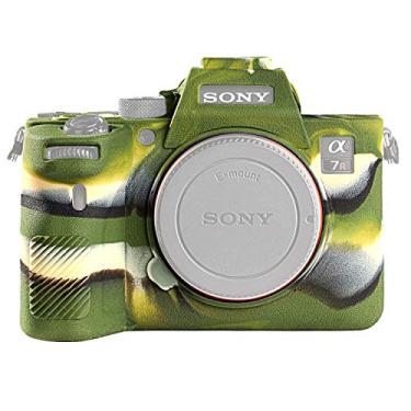 Imagem de Capa STSEETOP Sony A7R III, capa de câmera de borracha de silicone profissional protetora destacável para Sony A7 III A7 RIII A7 SIII Sony ILCE-7RIII A73 A7R3 A7S3 (preta), For Sony A7RIV, Army Green