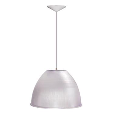 Imagem de Luminária Prismática Para Galpão Pavilhão Industrial 16 Pol 40cm Cabo 1,10M (branco)