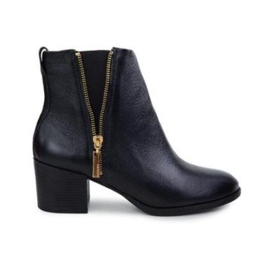 Imagem de Bota Feminina Paro 365 Cano Baixo Couro Fly Preta - 20054B-Feminino