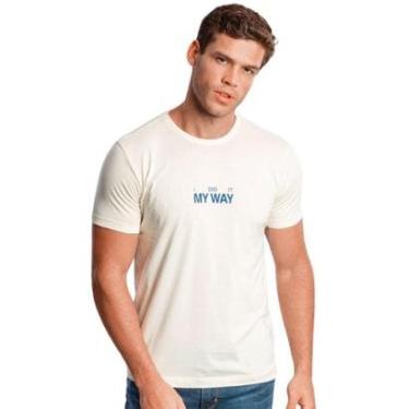 Imagem de Camiseta Sergio K Masculina My Way Directions Off-White-Masculino