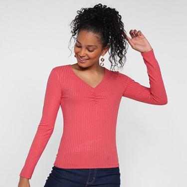 Imagem de Blusa Lunender Franzida Manga Longa Feminina-Feminino