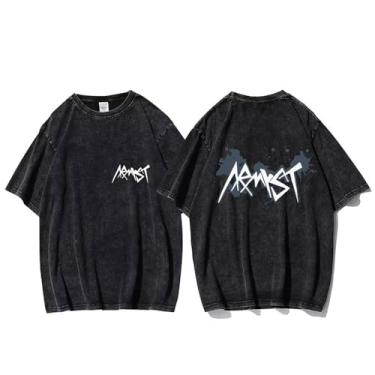 Imagem de Camiseta Jungkook Solo Armyst, camiseta k-pop vintage estampada lavada streetwear camiseta vintage unissex para fãs, 1, M
