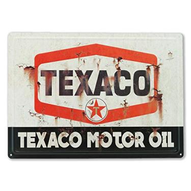 Imagem de Óleo de motor Texaco com aparência vintage enferrujada