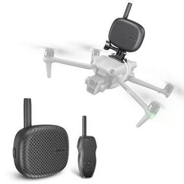 Imagem de STARTRC Alto-falante drone Megafone em tempo real, portátil, sem interferências, microfone de longa distância para DJI Air 3/Air 3S/Mavic 3 Pro/Avata/Holy Stone/FPV acessórios para drone