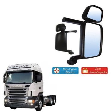 Imagem de Retrovisor Completo Scania S4 S5 Ld Desembaçador E Regulagem - Globo