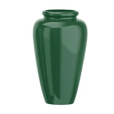 Imagem de Vaso Fibra De Vidro Cachepot Tipo Vietnamita Vitrificado Grande (Verde Escuro)