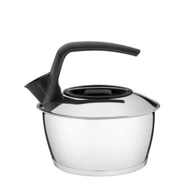 Imagem de Chaleira Tramontina Em Inox Com Cabo Preto 1,5 L